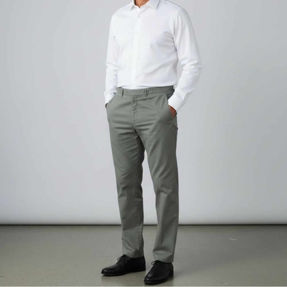 J. Crew Classic-Fit Hemp-Organic Cotton Blend Suit Pant NWT Men's Sz M Gray